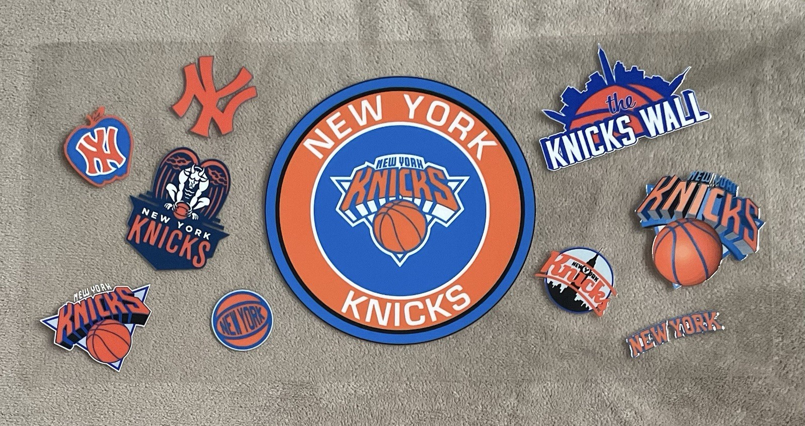 NEW YORK Basketball Team UV DTF Vinyl Transfer Sticker Cup Wrap DIY Glasses