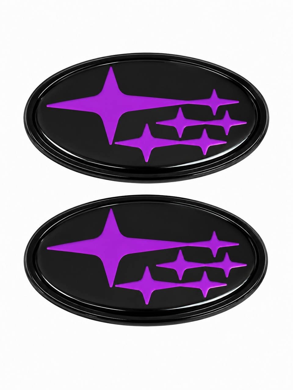 2PCS Acrylic Car Front Rear Emblem Sticker Badge Cover 2015-2021 Subaru WRX STI