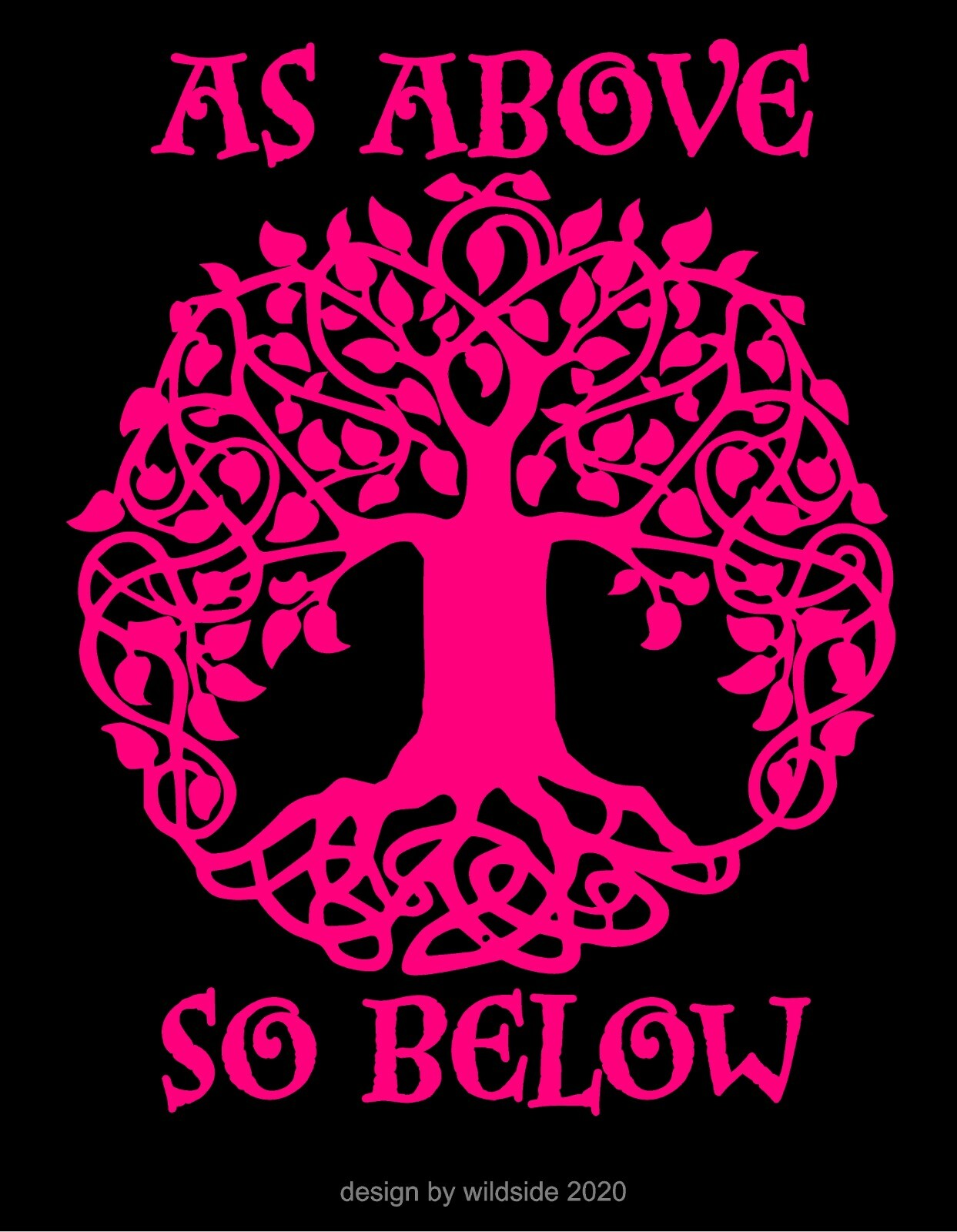 Tree Of Life Decal As Above So Below Wiccan Pagan car laptop vinyl sticker