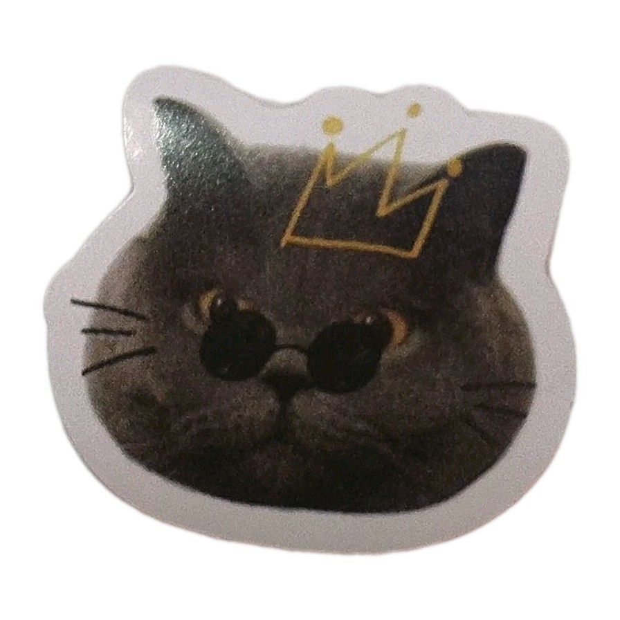 Funny Cat Face Cool Kitty In Sunglasses Sticker Decal Laptop Phone Fashion 1.25"