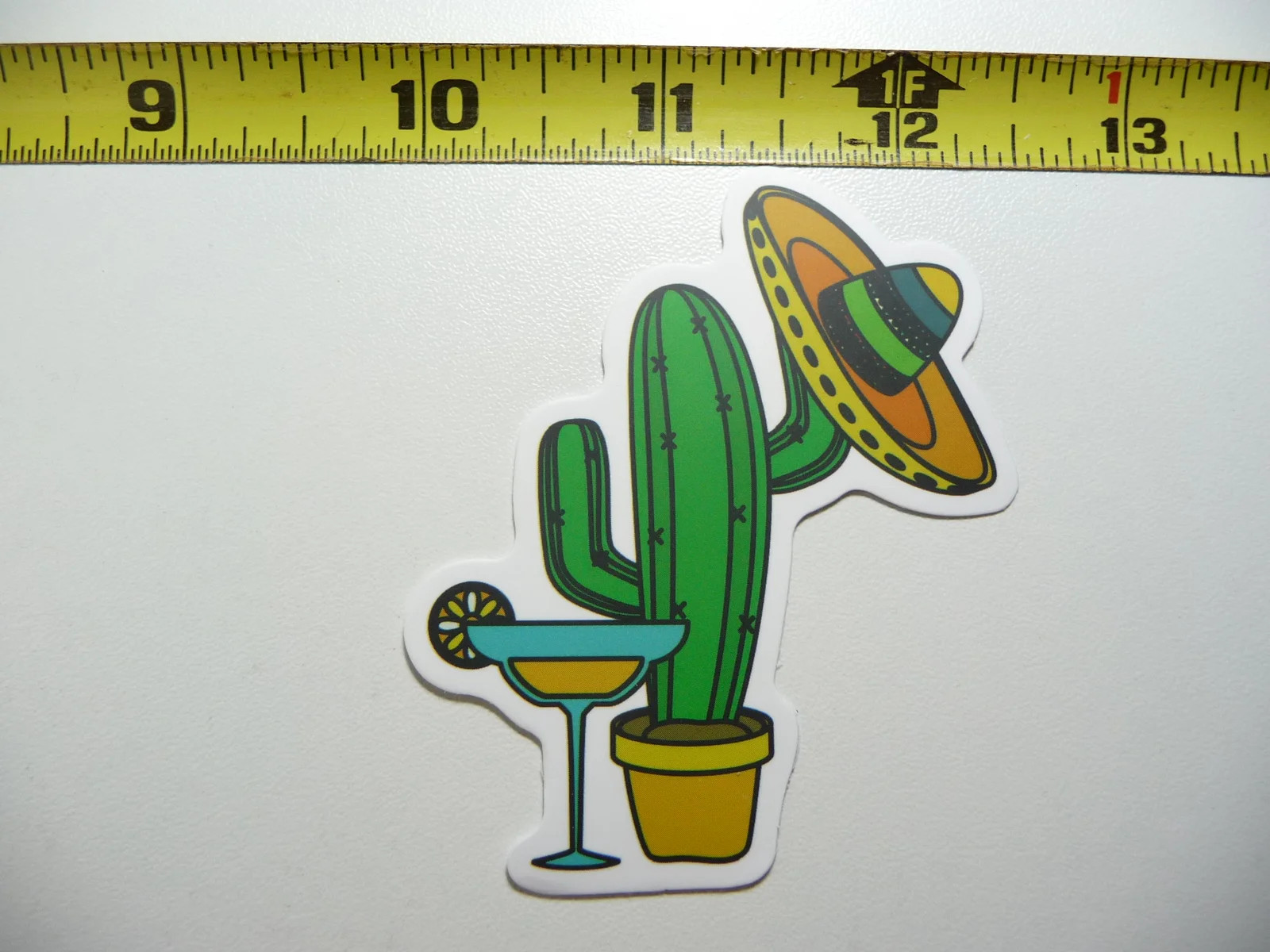 FOOD CACTUS CELEBRATING END OF WORK WEEK SMALL STICKER DECAL MEXICO SOUTHWESTERN