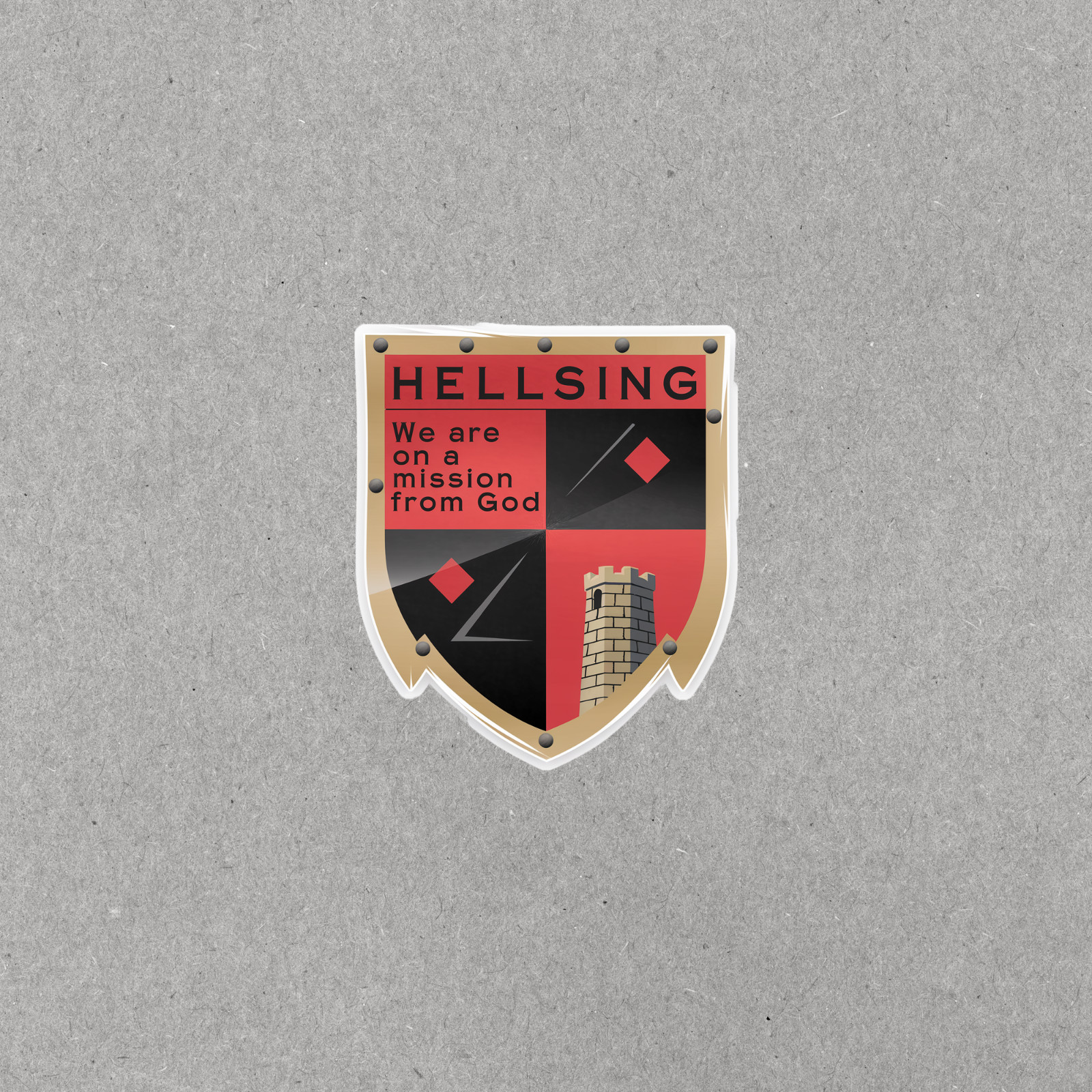 Christian Mission From God Motivational Sticker – Hellsing Anime Inspired #4693