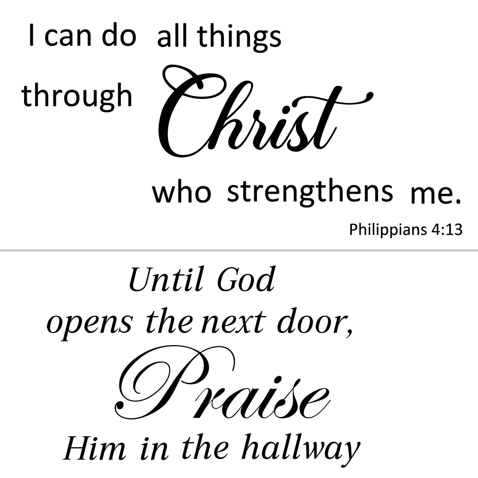 2 Sets Bible Verse Wall Decals – Vinyl Inspirational Quotes & Positive…