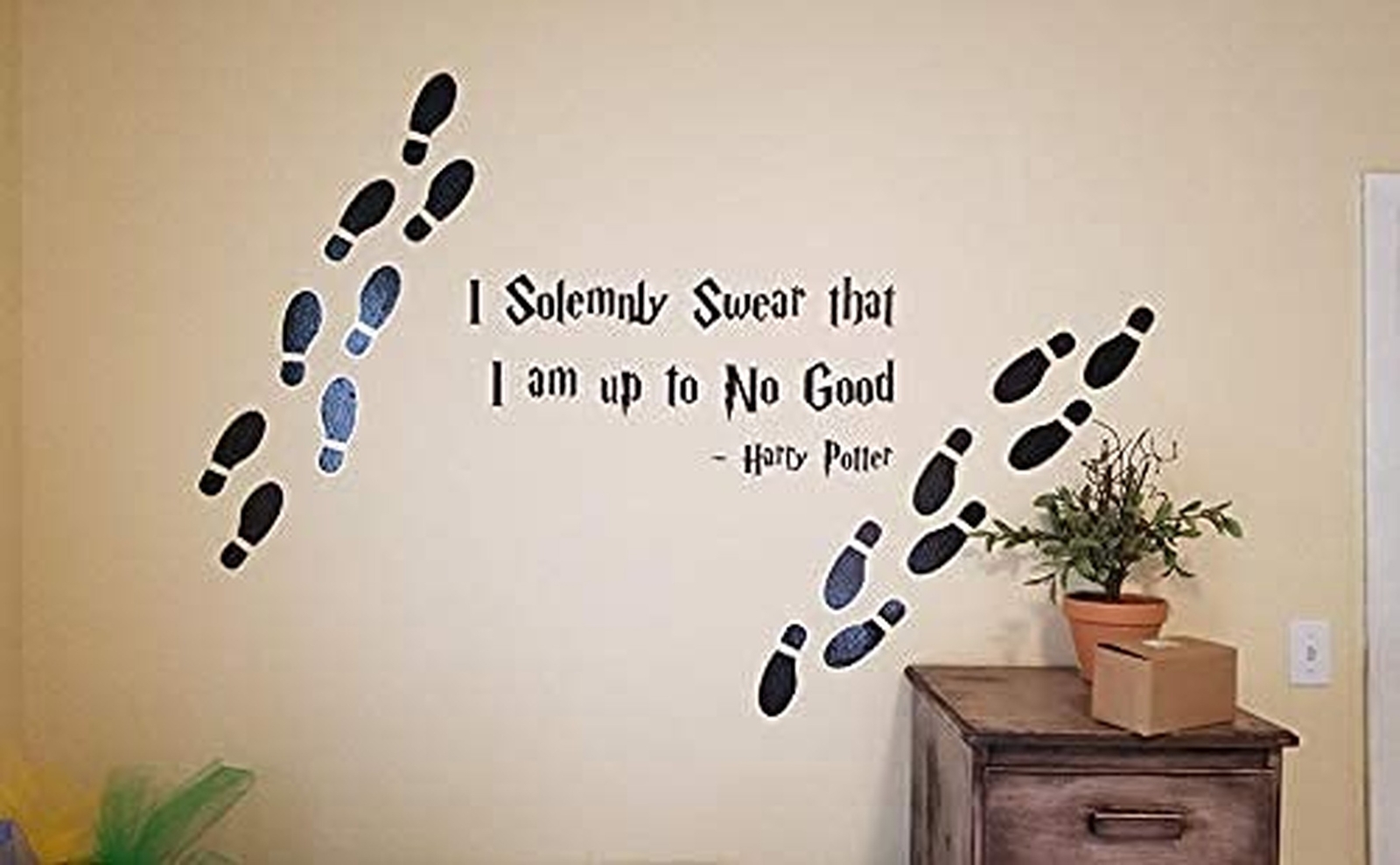 20 Pairs 40 Prints Black Shoes Footprint Stickers PVC Footprint Decals for Of…