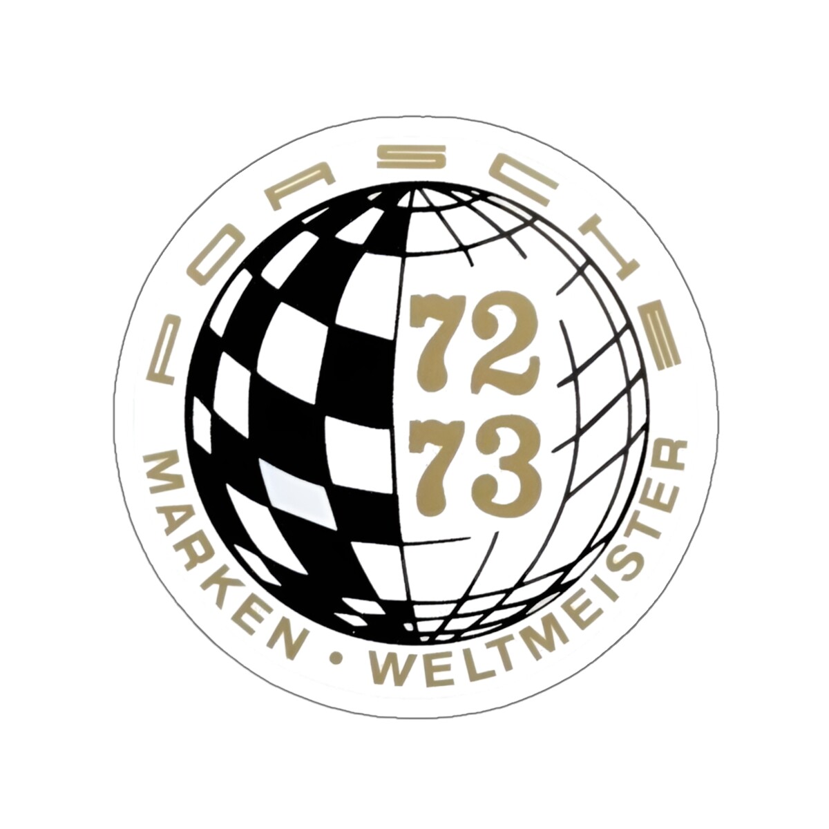 1972 1973 Porsche 911 911T Weltmeister World Champion Decal Sticker 91170110304