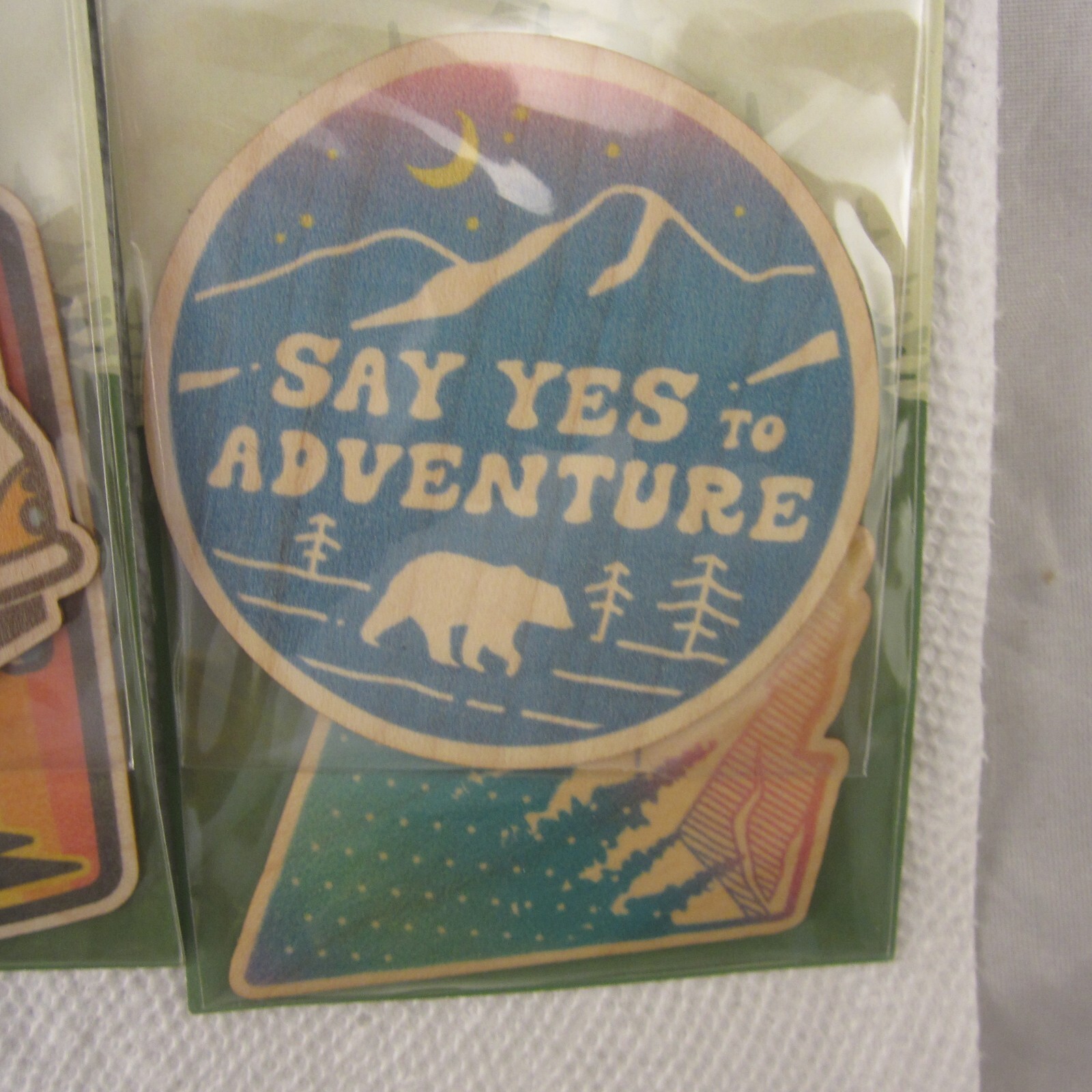 Wood Stickers Sustainably Sourced Real Wood Flexible And Eco Friendly Dust City.