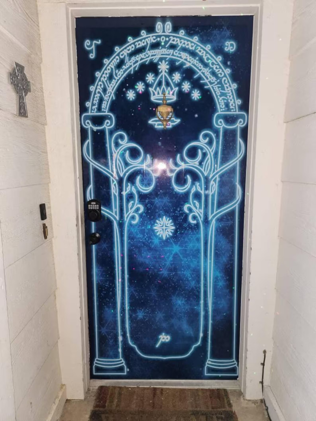 Magic Gates Door Mural, Peel and Stick, Removable, Sticker, Cover. Wall, Fridge