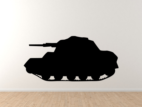 World War 2 II – Tank Version 1 – Classic Military Armor – Vinyl Wall Decal