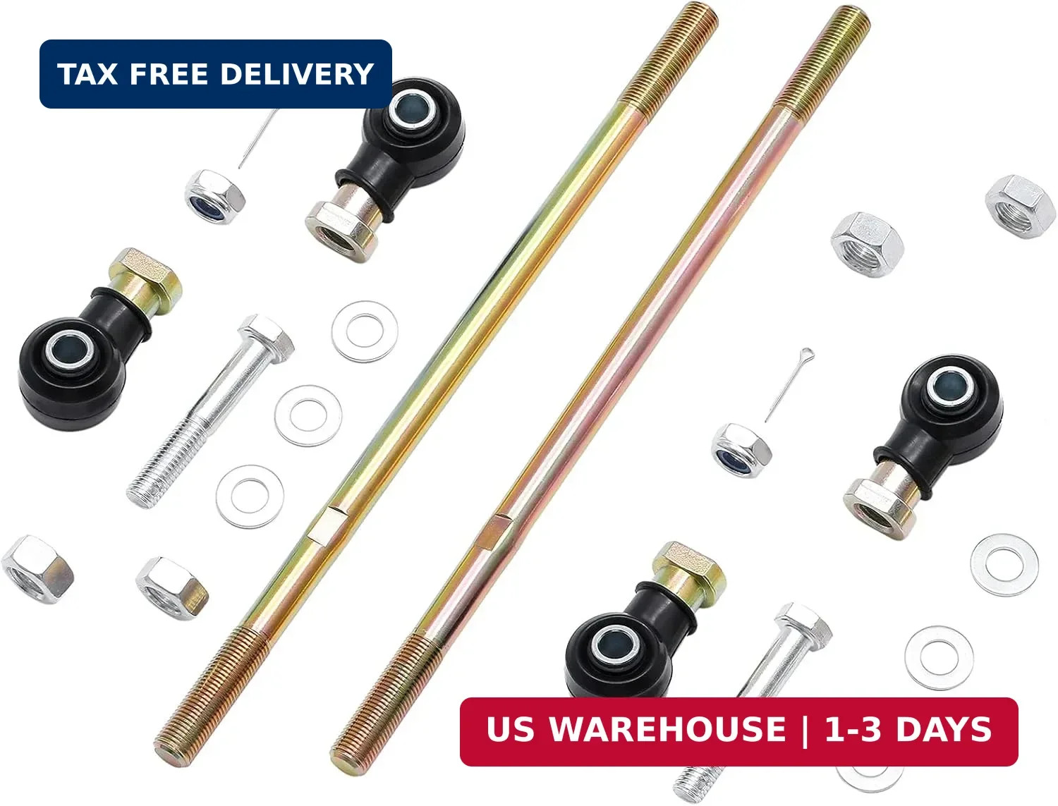 Tie Rod End Kit, Compatible with 1998-2004 Polaris Sportsman 335/400/500/600/700