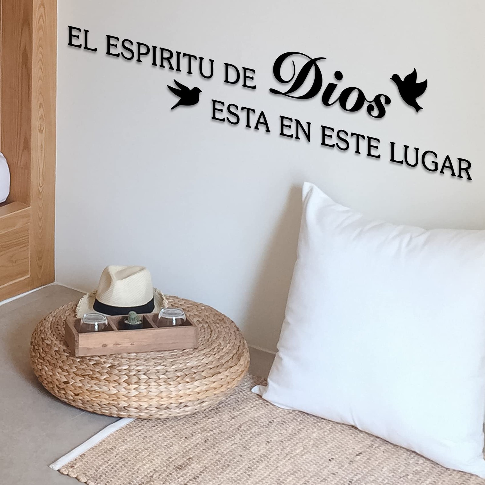 Bible Verses Wall Decor Sticker, El Espiritu De Dios Esta En Este Lugar Chris…