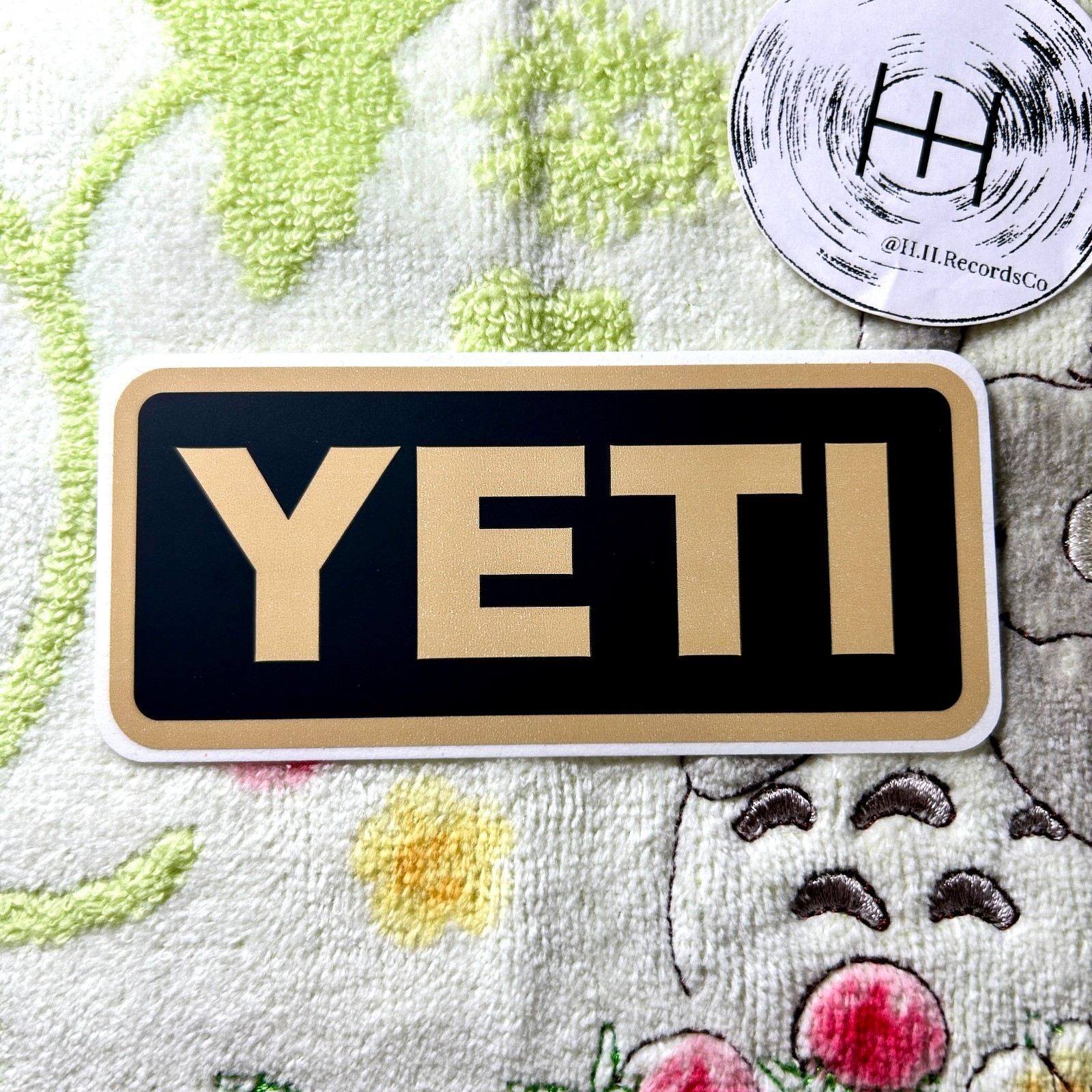 Yeti Official Sticker Decal Cooler Tumbler Outdoors Brand | 4" Matte Orange Teal