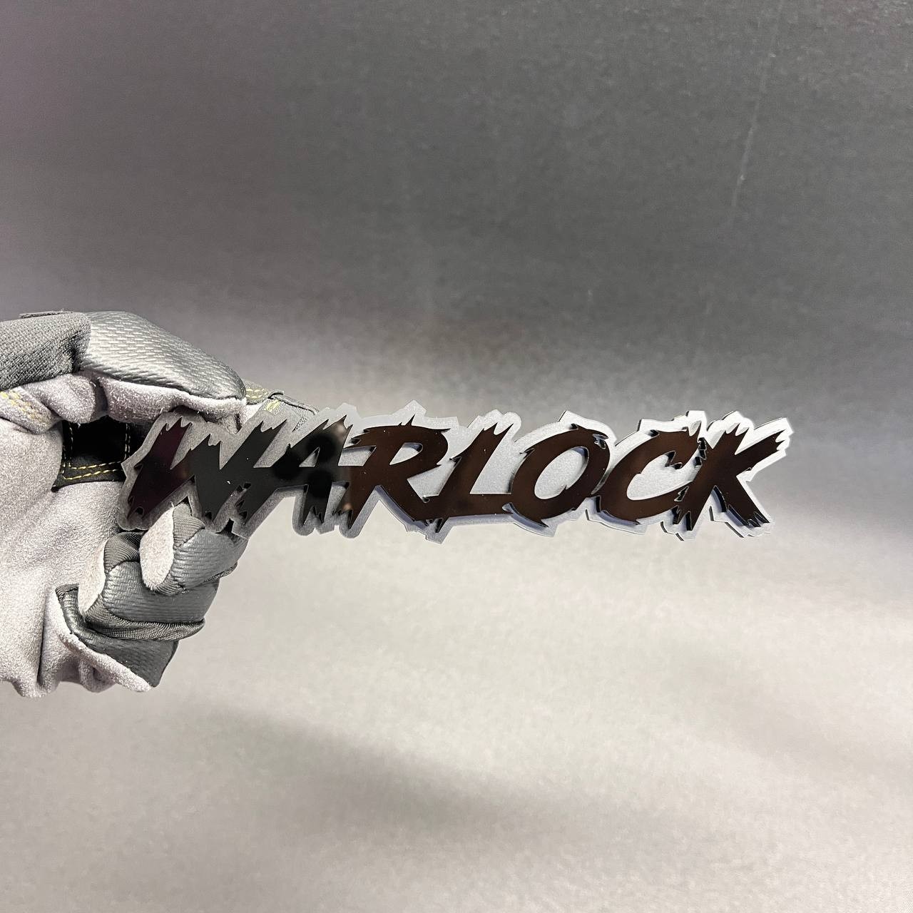 Warlock 3D Car Badge Fender Emblem – Grille Holder Acrylic Car Decal 1PC