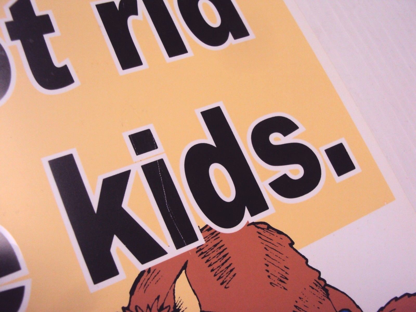 Funny Humor Bar Plastic Sign "We got rid of the kids.THE CAT WAS ALLERGIC" 8×10"