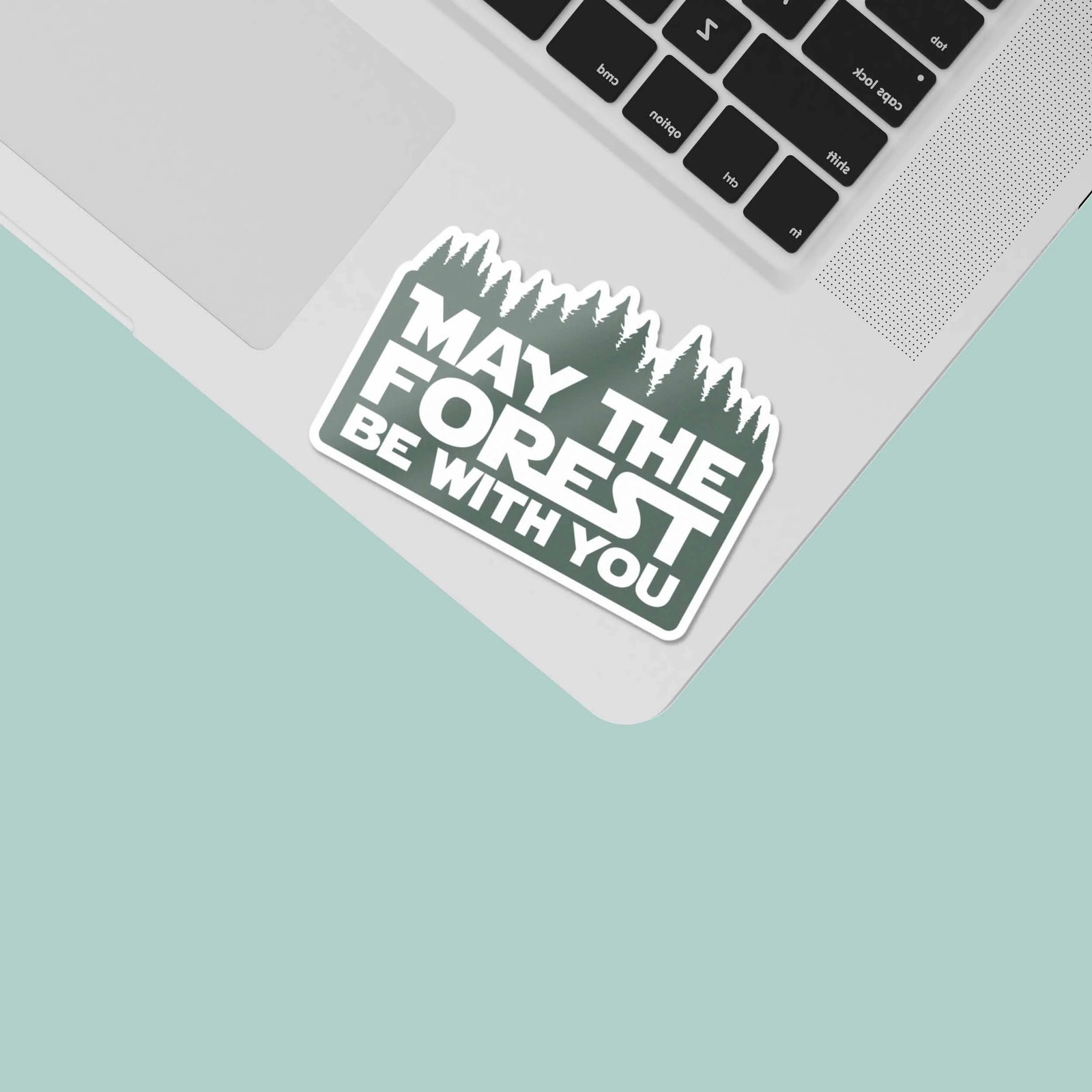 May the Forest Be With You Funny Nature Sticker