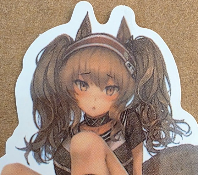Waifu Sticker Kitsune Fox Girl Monster Idol Princess Anime Manga Pinup Pin Up