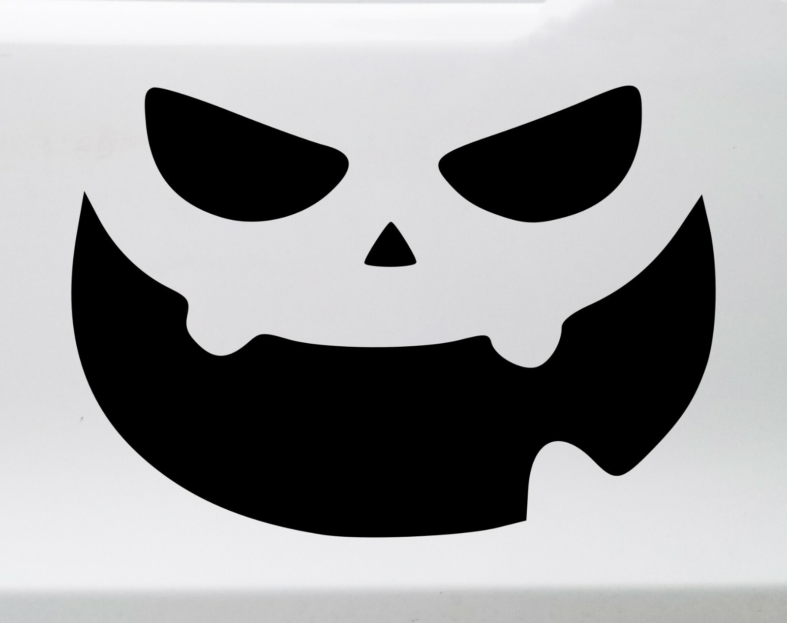 Pumpkin Face Vinyl Decal V2 – Halloween Creepy Scary – Die Cut Sticker