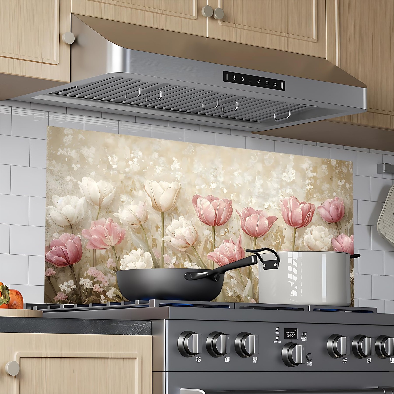 Kitchen Backsplash Sticker, Independence Day Self-Adhesive Wallpaper Water-Re…