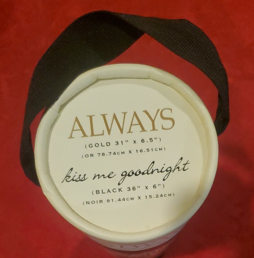 Wall Quotes "Always Kiss Me Goodnight" Removable Vinyl Lettering Gold Black NEW!
