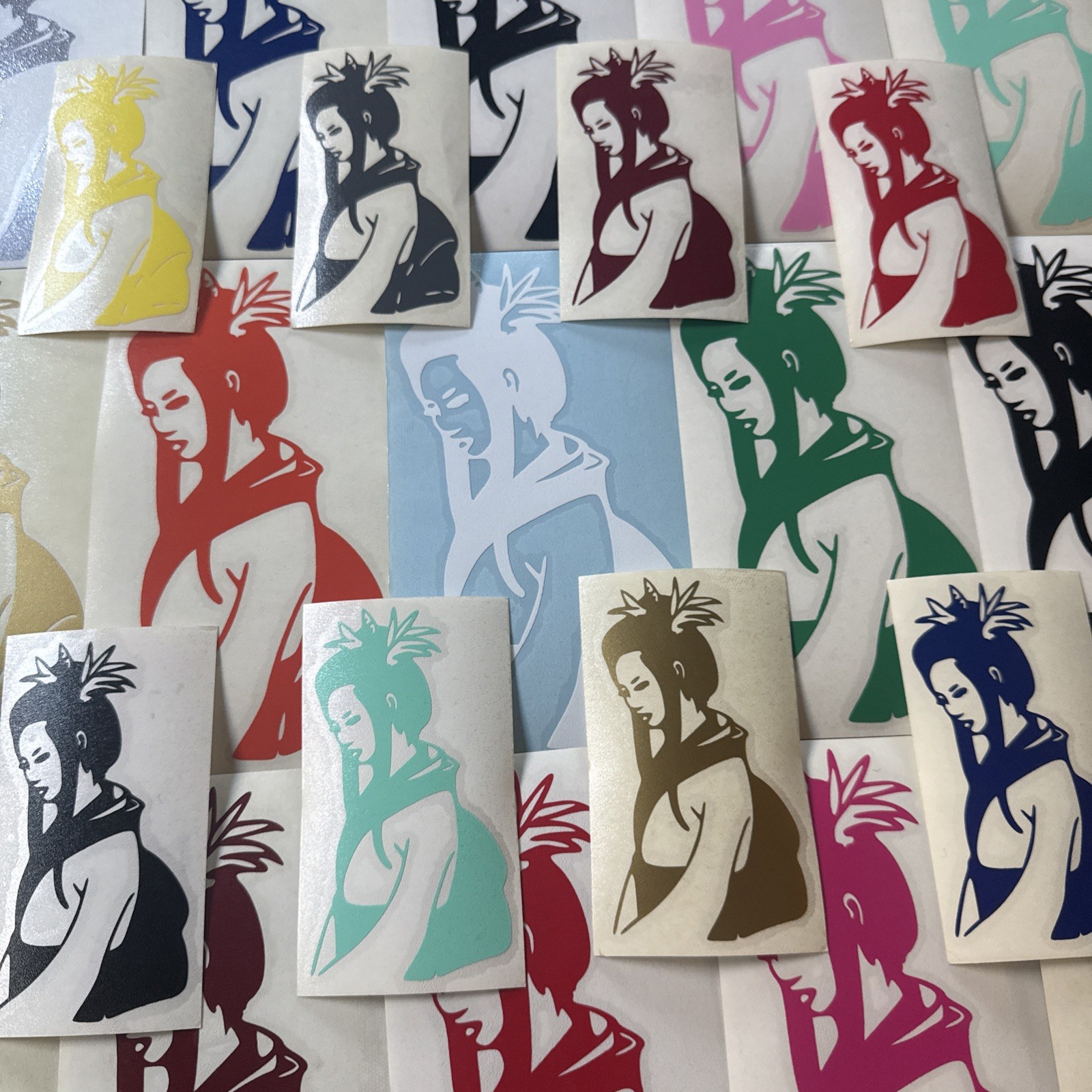 Asian Geisha Girl Decal New Japan Sticker Japanese Art 3” or 6” Inch 16 Colors