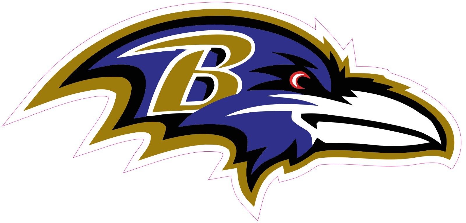 Baltimore Ravens Football Vinyl Decal Sticker Car Truck Bumper Tumbler Mug
