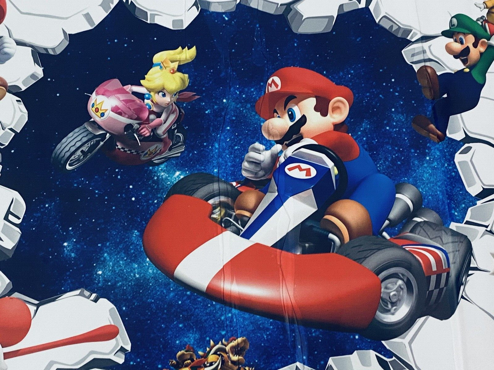Super Mario Brothers Removable Wall Sticker 21"x 14.5" 3D Decal Kids Home Decor