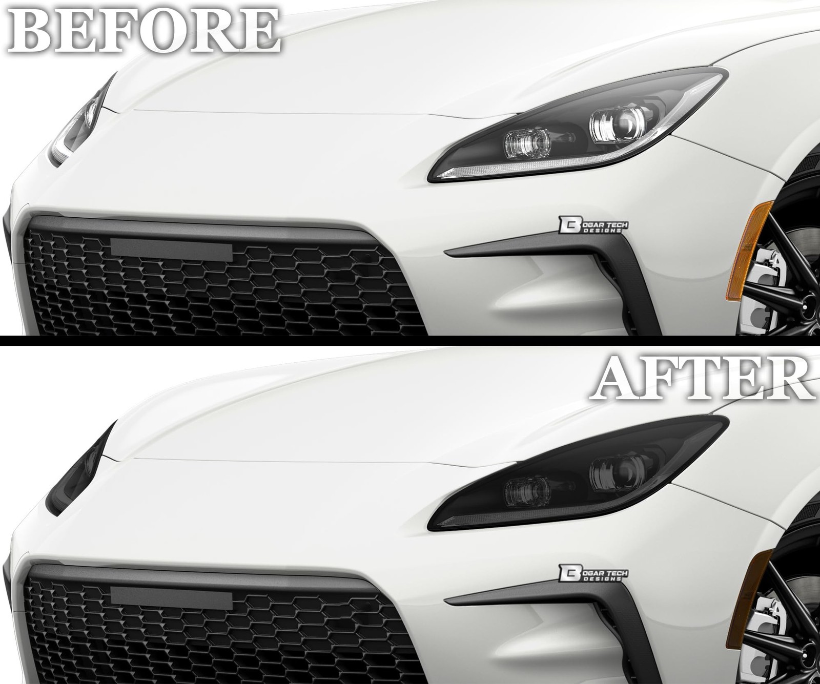 BOGAR TECH DESIGNS Full Headlight Taillight Reflector Sidemarker Tint Film Ki…