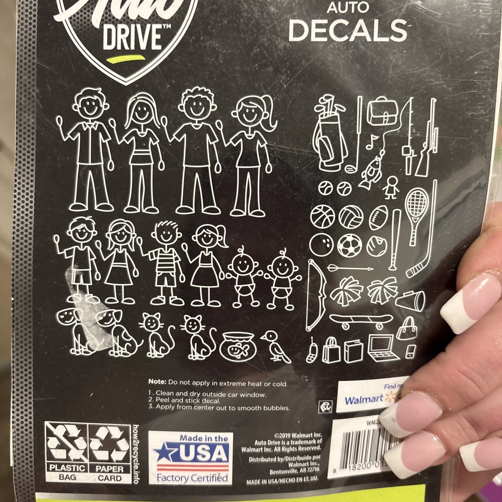 Auto Drive/Traditional Family/Decal – For Cars/Trucks/46 Exterior Brand New