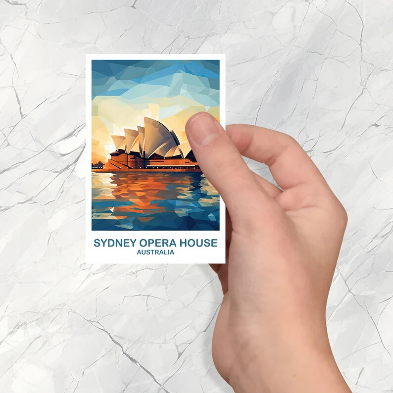 Sydney Opera House Sticker – Australia Travel Art for New South Wales Lovers