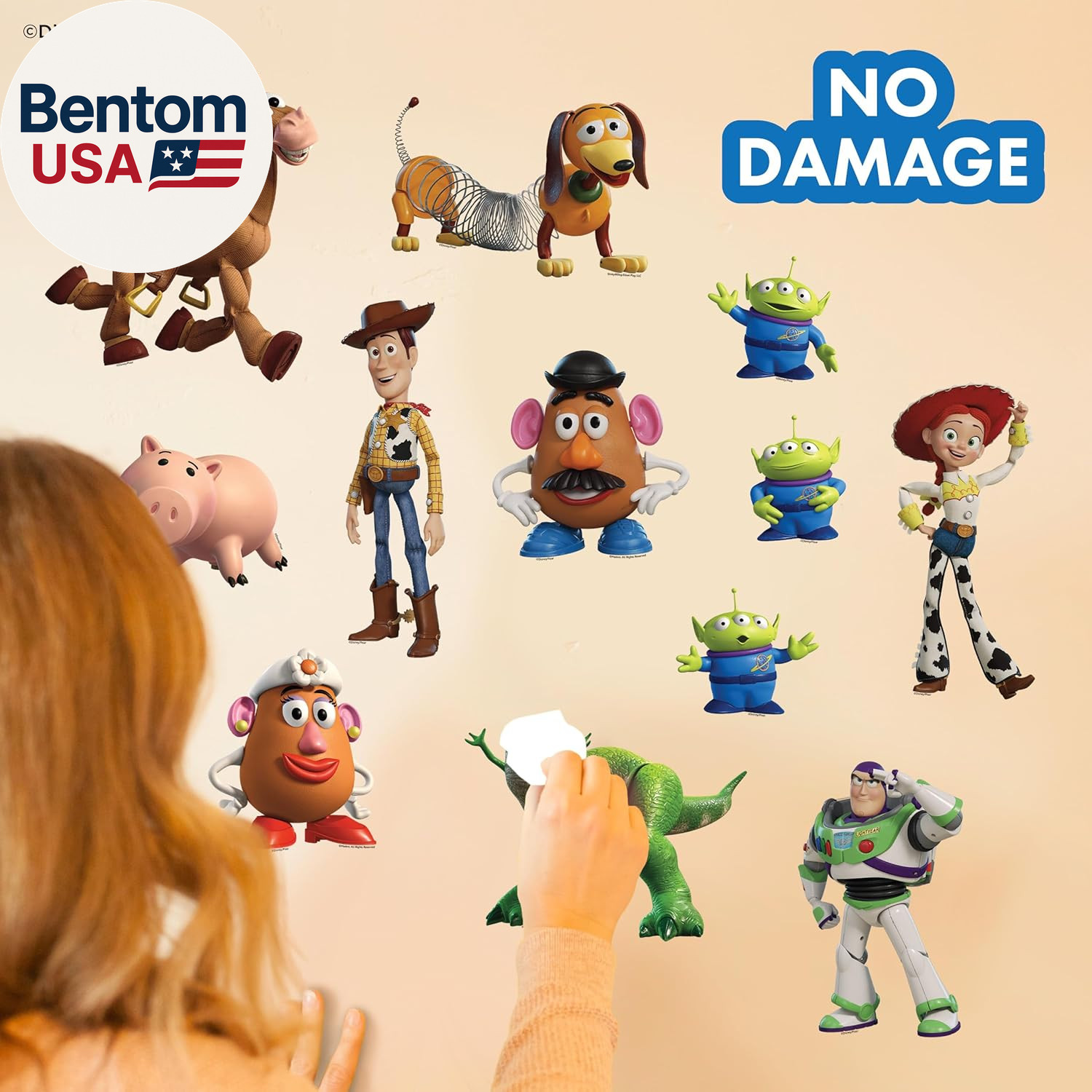 Disney Toy Story Wall Decals – Set of 12 Vinyl Stickers for Nursery Bedroom Bath