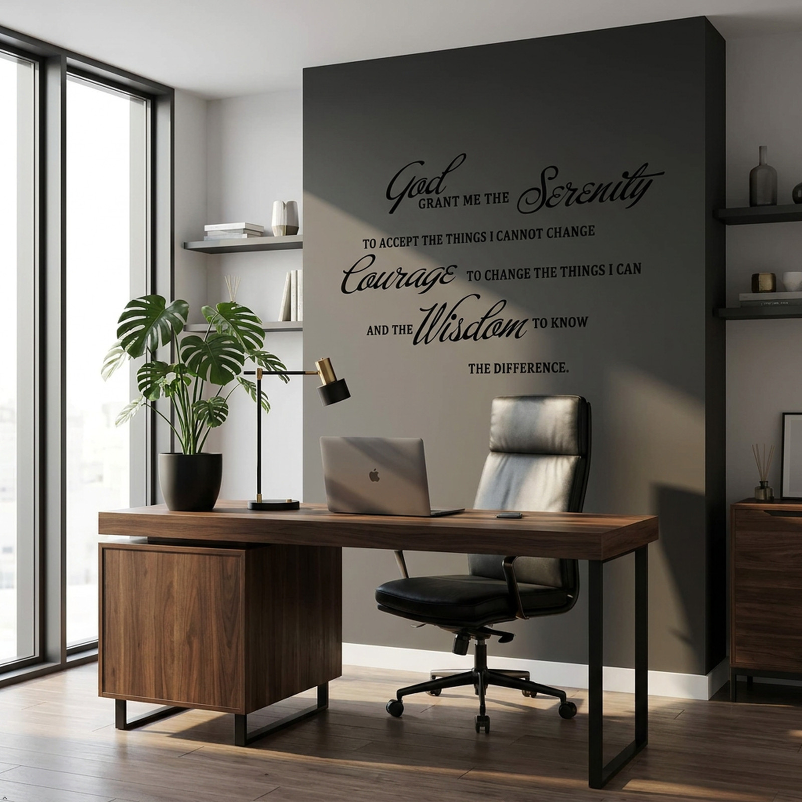 GOD Grant ME The Serenity Prayer Bible Art Quote Vinyl Wall Stickers Decal Décor