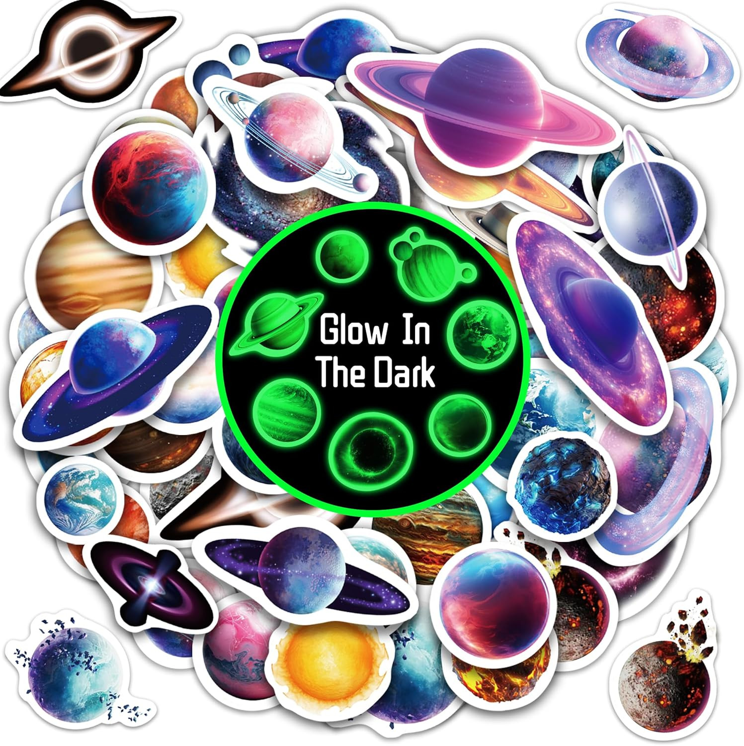 70 Pcs Neon Game Kids Stickers, Gamer Gamepad Vinyl Sticker for Water Bottle, Wa