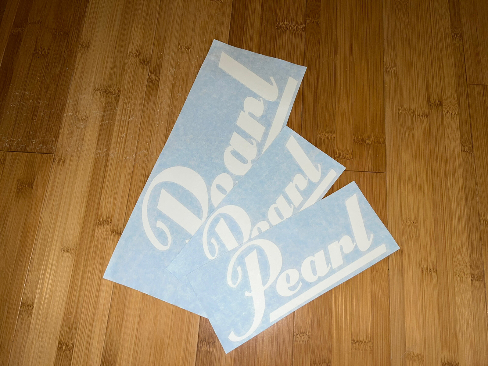 Pearl Drums Logo 8” & 12” (set Of 3) White Vinyl Decal Sticker – BOGO Music