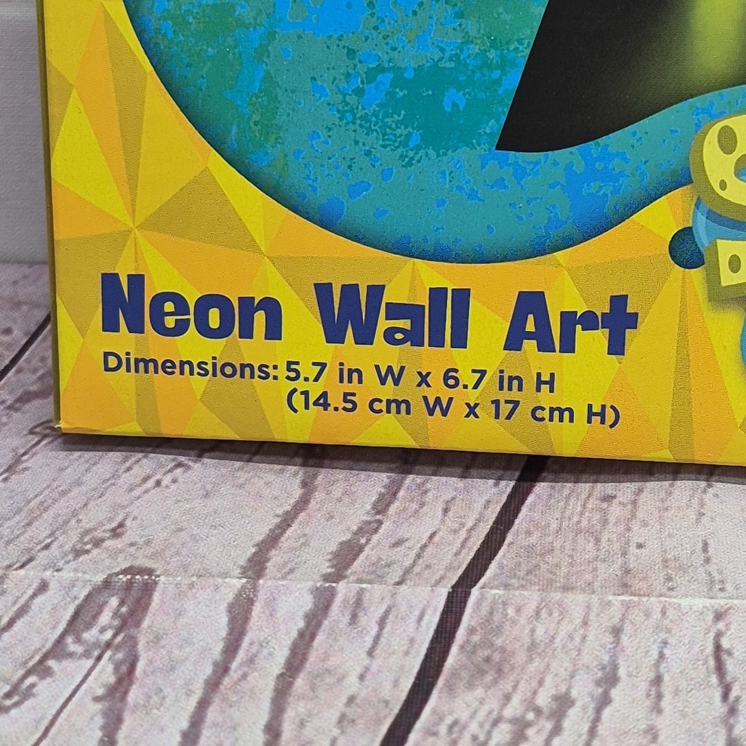 NIB SpongeBob SquarePants and Patrick Neon Wall Art Nickelodeon (Lot Of 2)