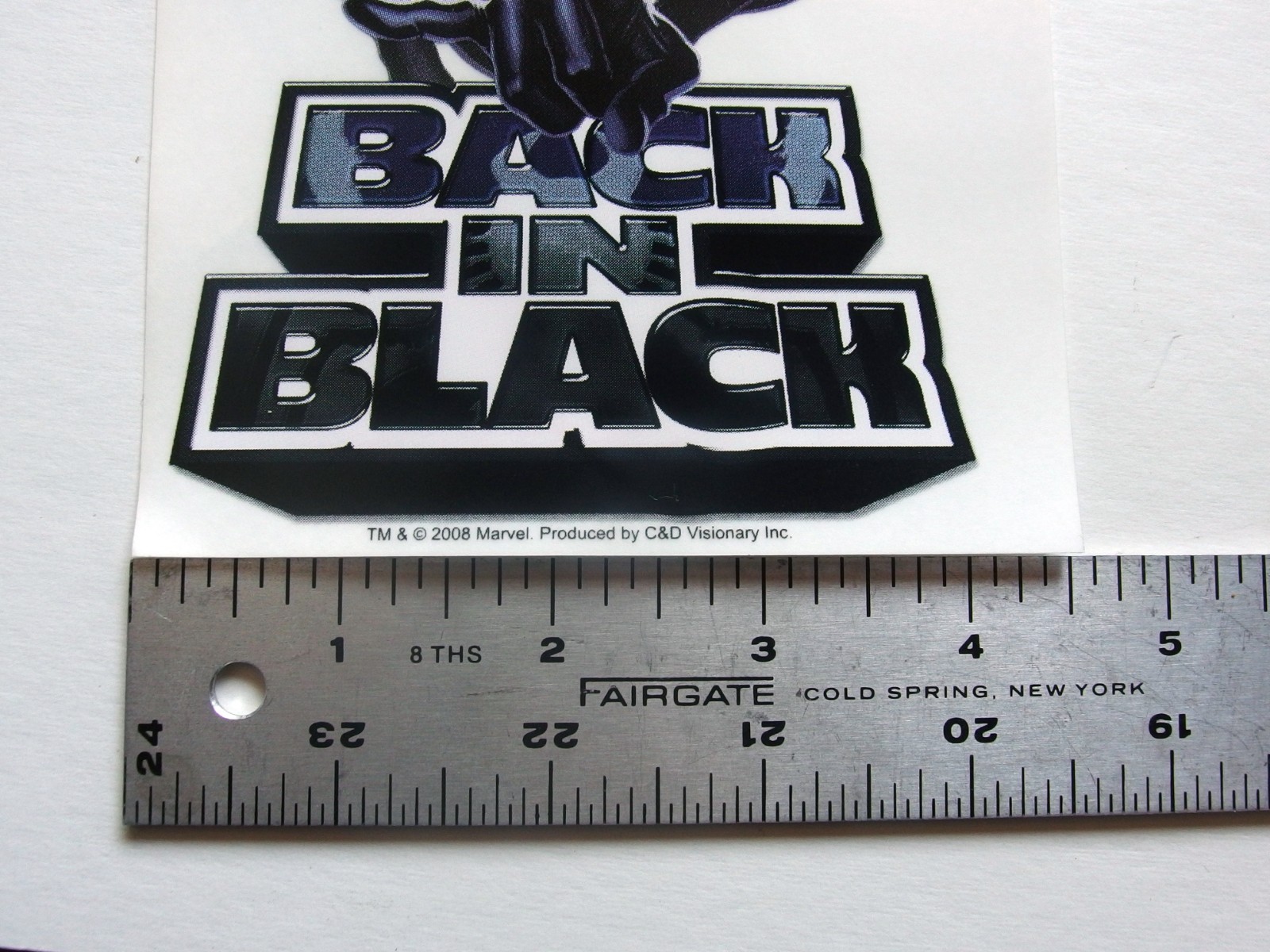 Spider-Man Back in Black Clear Sticker Marvel, C&D Visionary 2008 4.5" x 5.25"