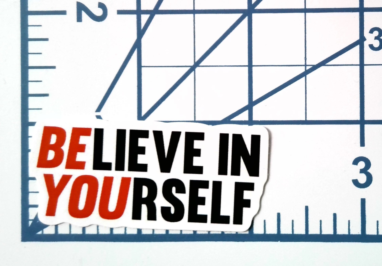 Believe In Yourself Vinyl Sticker Motivational Quote Be You Decal Laptop Bottle