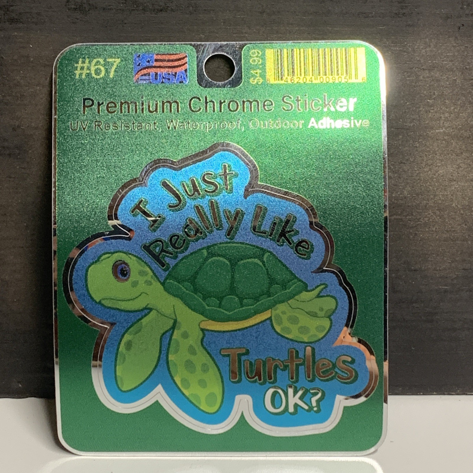 I Just Really Like Turtles Sticker 3”