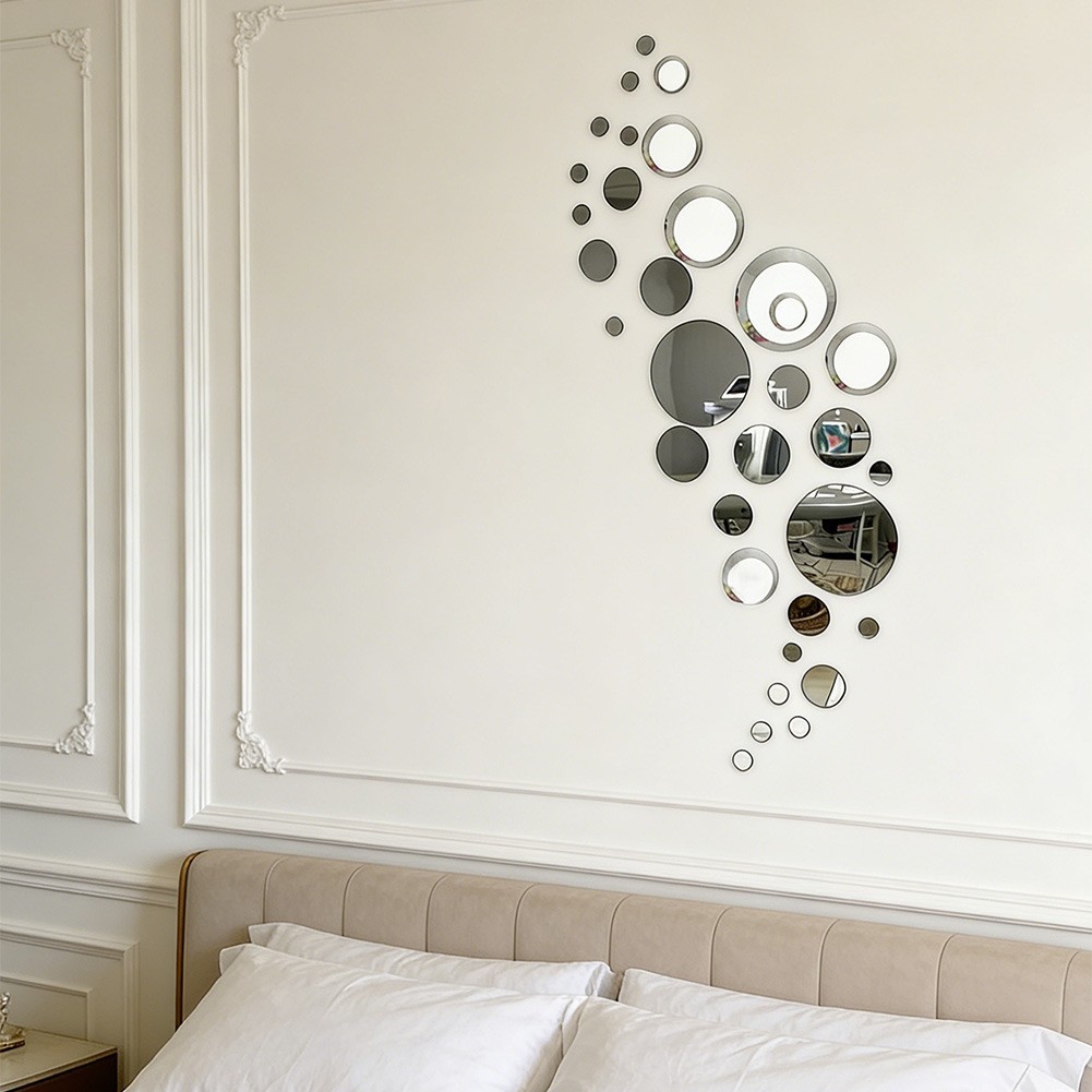 Self-Sticking Acrylic Mirror Wall Decor for Contemporary Room Enhancement
