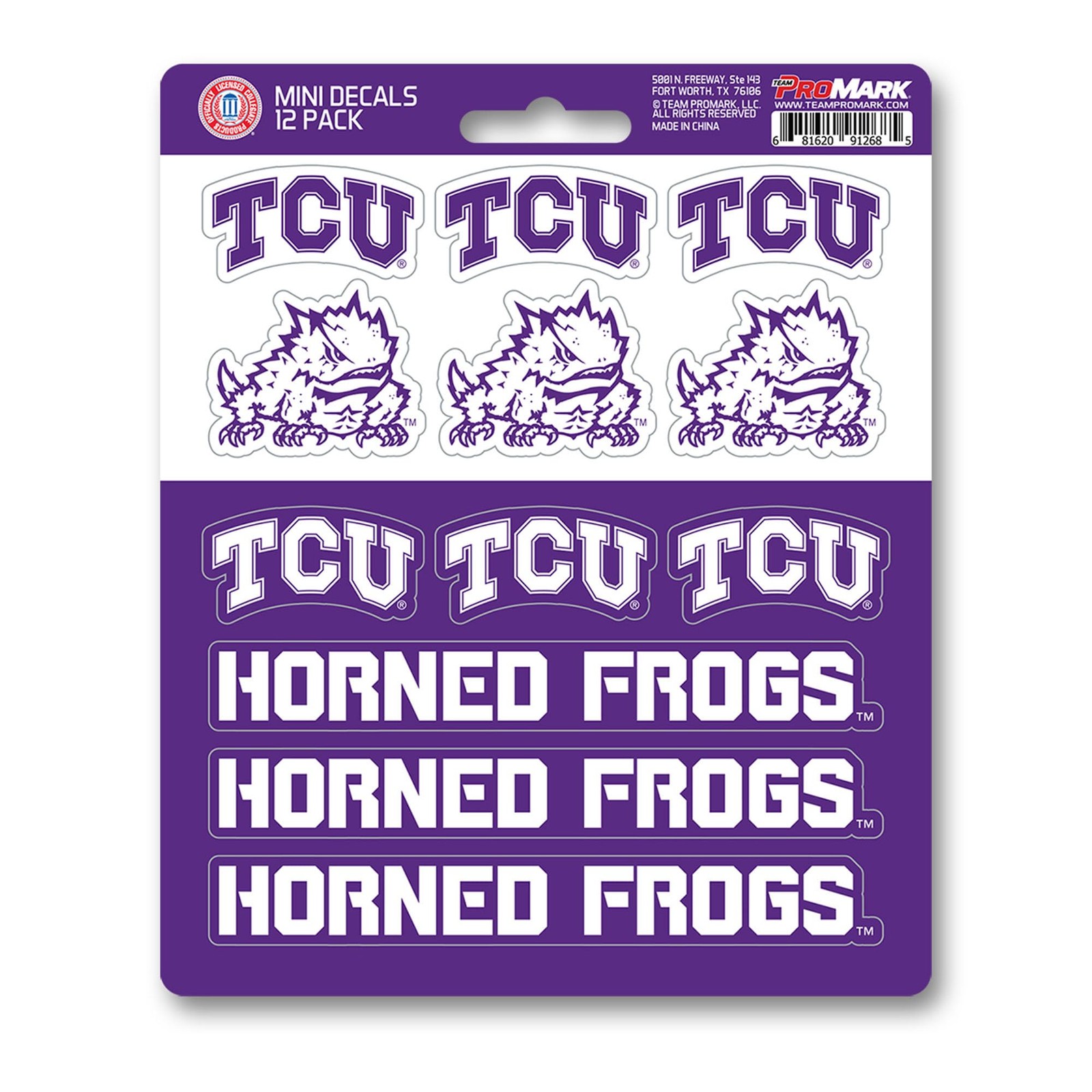 Team Color Vinyl Decal Set 12 Mini Stickers 1 Inch Uv Resistant For Sports Fans