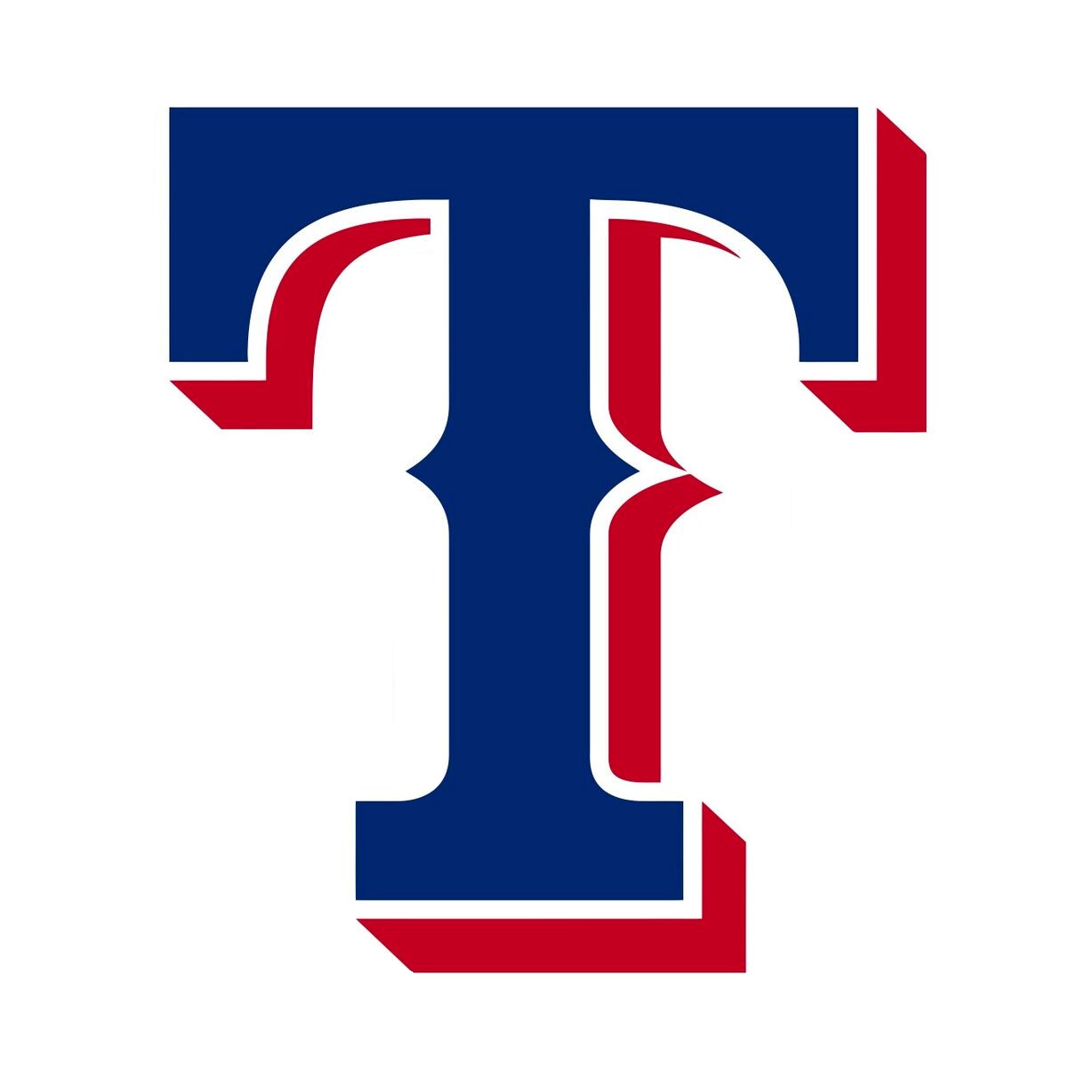 Texas Blue Red Baseball Weather Resistant Vinyl Sticker/Decal 04