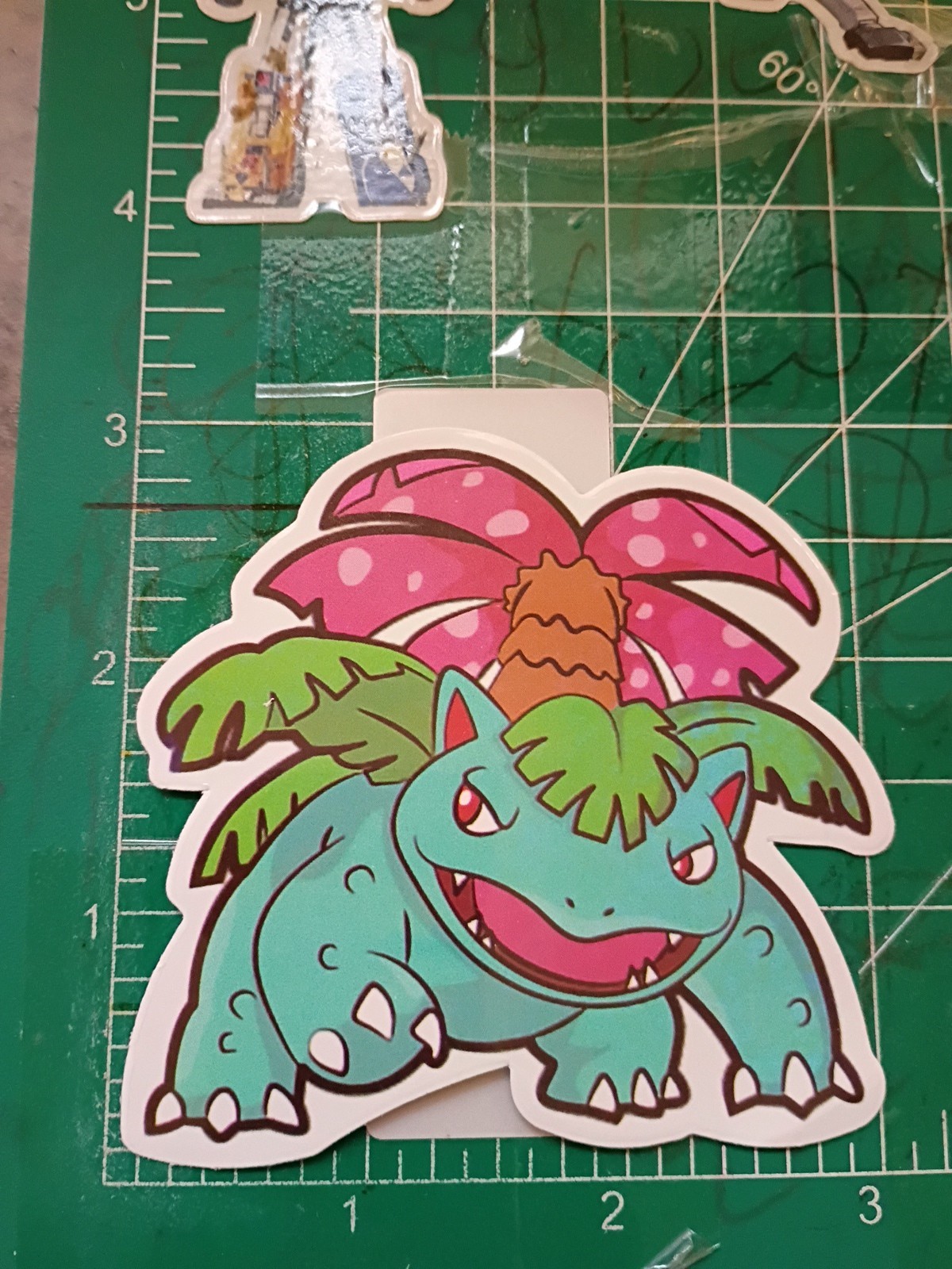 POKEMON STICKER X VENASAUR 3X3 INCHES STICKER X VYNIL DIE CUT STICKER HIGH GLOSS