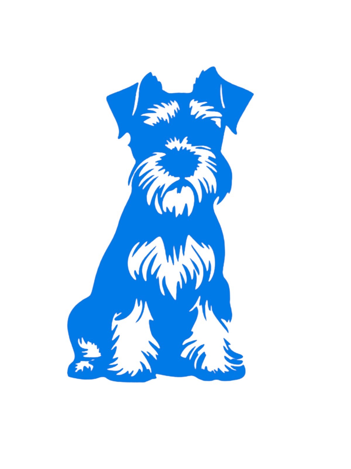 Schnauzer dog design #3 Decal for car Windows Laptops most Smooth Surfaces