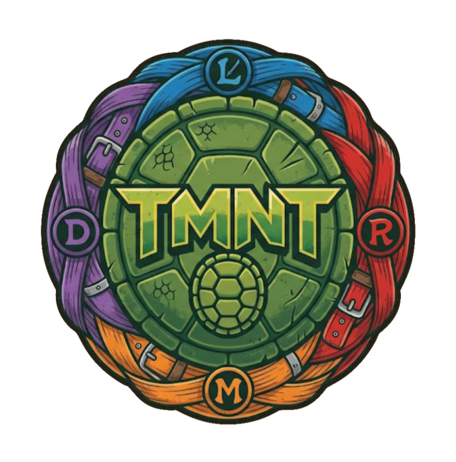 Teenage MN Turtles "Shield" – 4" Handmade Vinyl Decal Vehicle Decor Cooler Cup