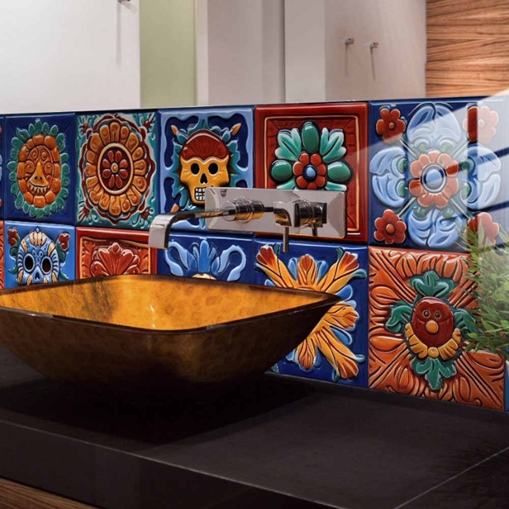 Mexican Tiles Furniture High Quality PVC Long Lasting Use Mexican Tiles