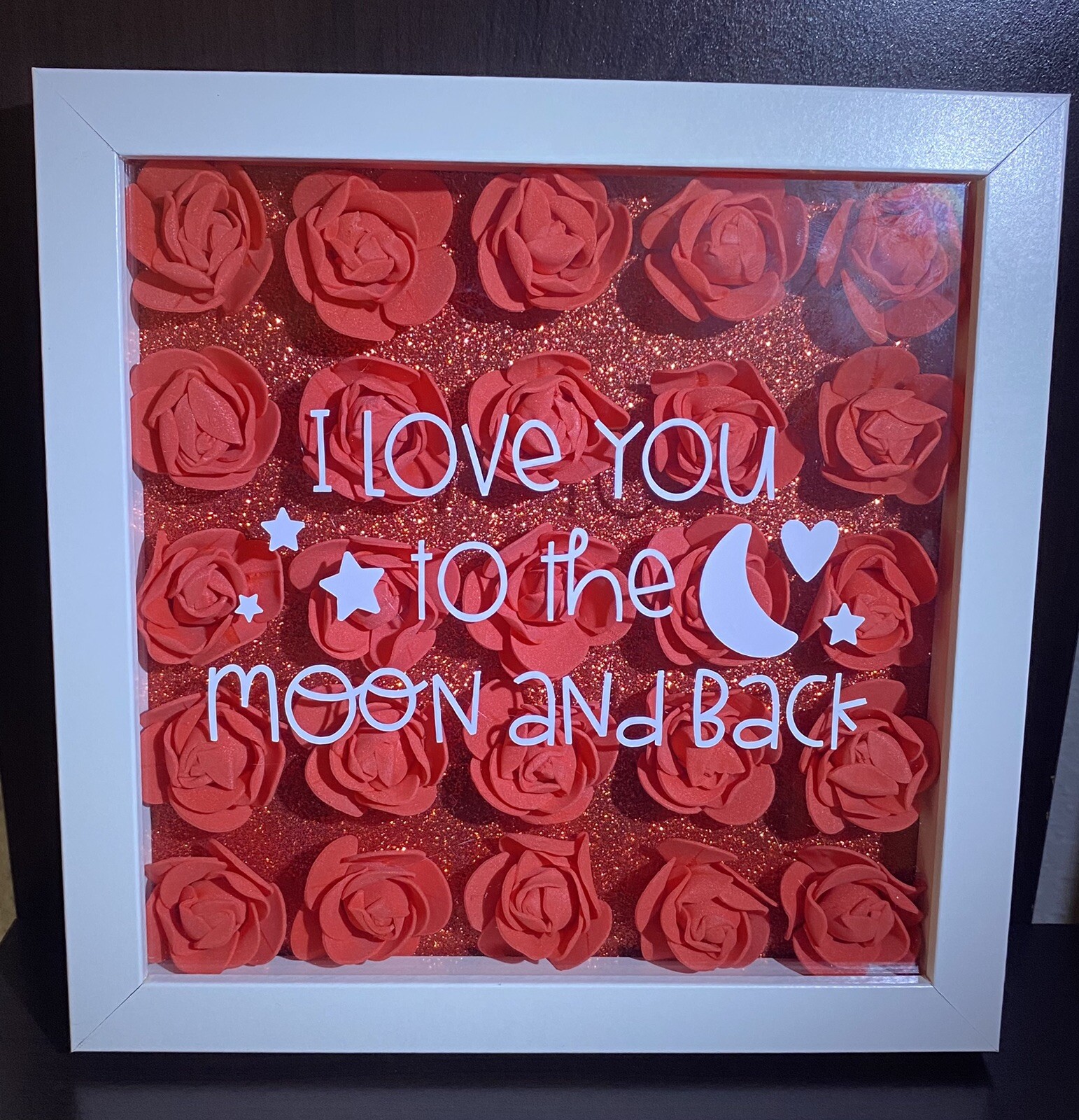 custom name plaque shadow box frame picture