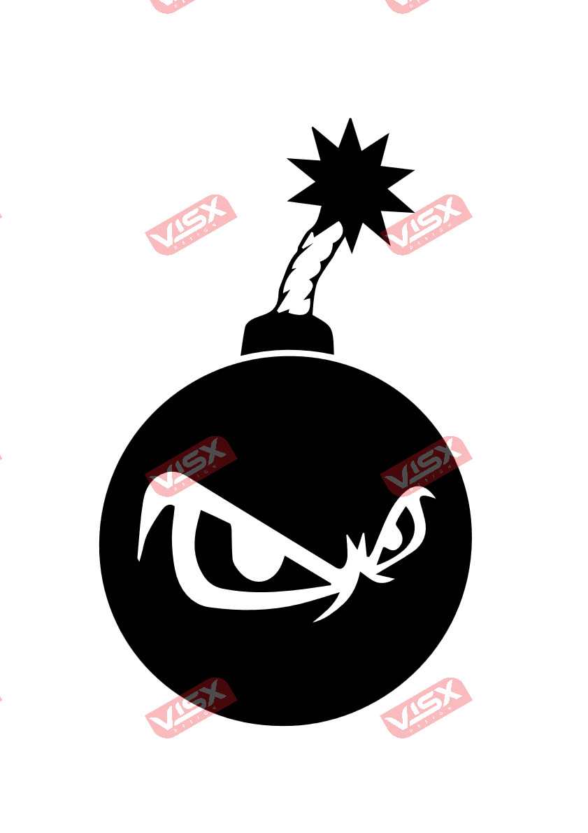 Bomb Explosion Vinyl Decal Sticker Car Auto Laptop Window Bumper Funny Prank Gag