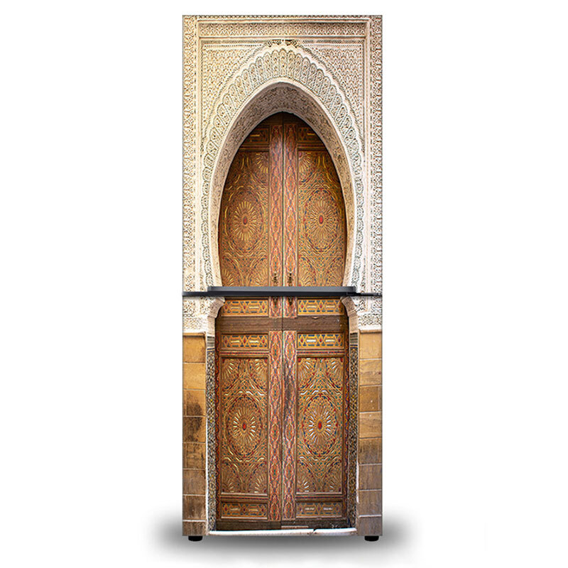 Muslim Refrige Stickers Self Adhesive Waterproof Wall Wardrobe Door Decor Mural