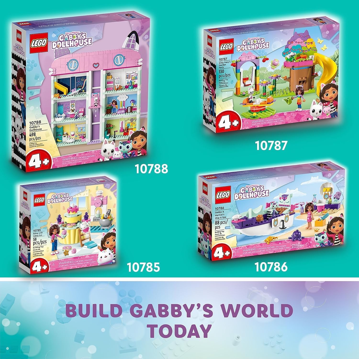 Gabby's Dollhouse Building Toy – Pretend Play Toy Figures & Playsets for Girls &