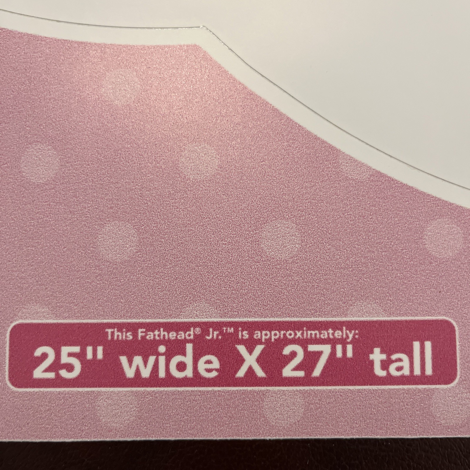 Hello Kitty Fathead Jr. Wall Decor Clingy Reusable Vinyl New Condition Kids Room