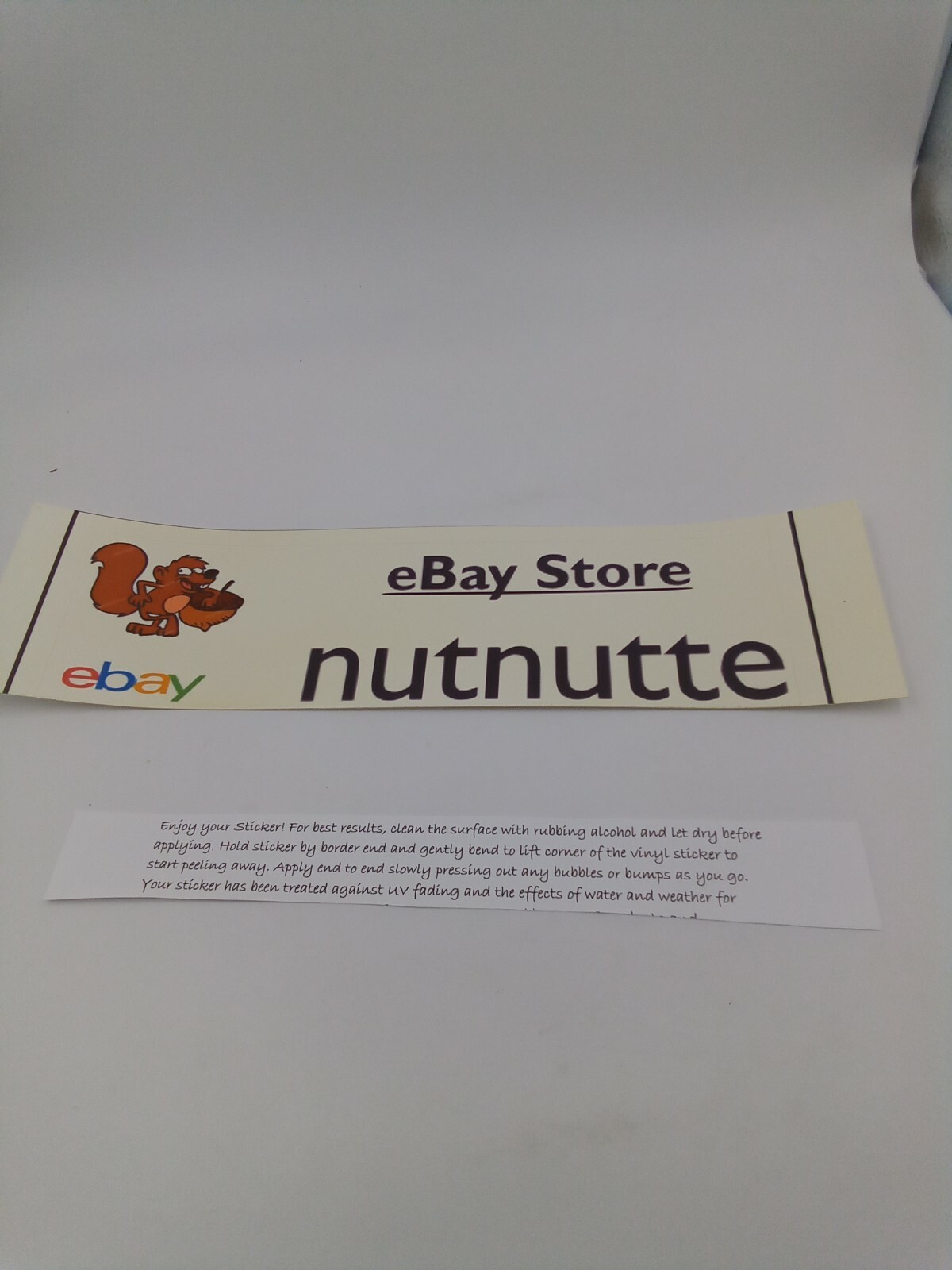 Bumper stickers That Says Ebay Store nutnutte New