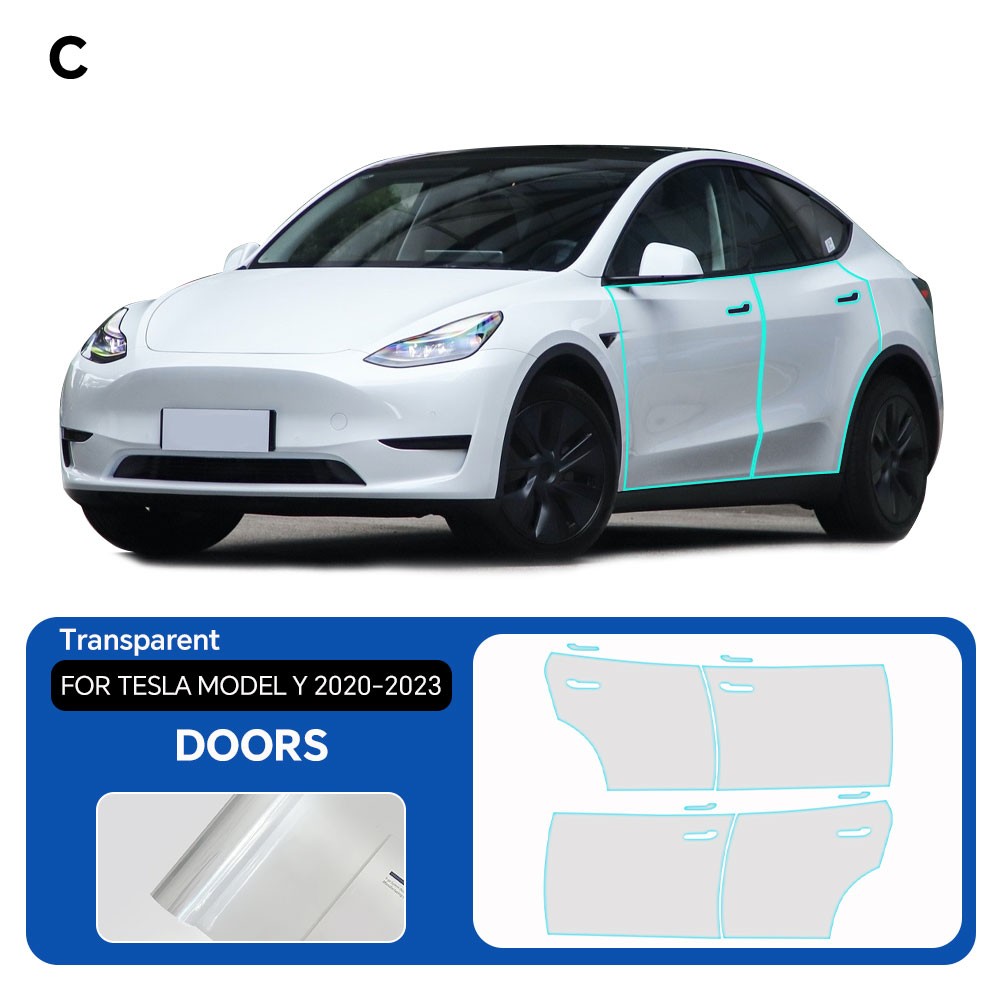 2020-2024 Tesla Model Y Full Car Precut Kit Paint Protection Film Clear PPF TPU
